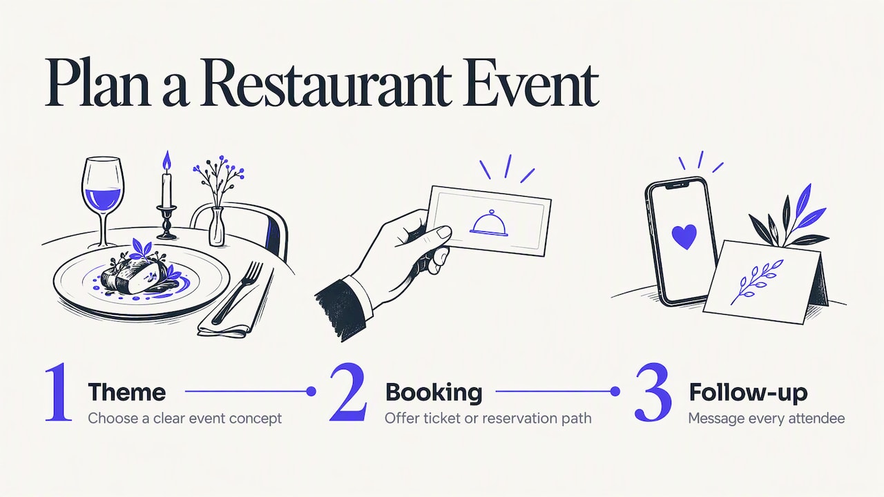 Local partnerships, events and word of mouth — overview diagram
